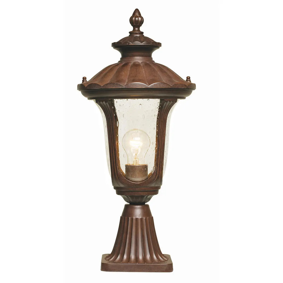 Chicago 1 Light Small Pedestal Lantern Elstead Lighting