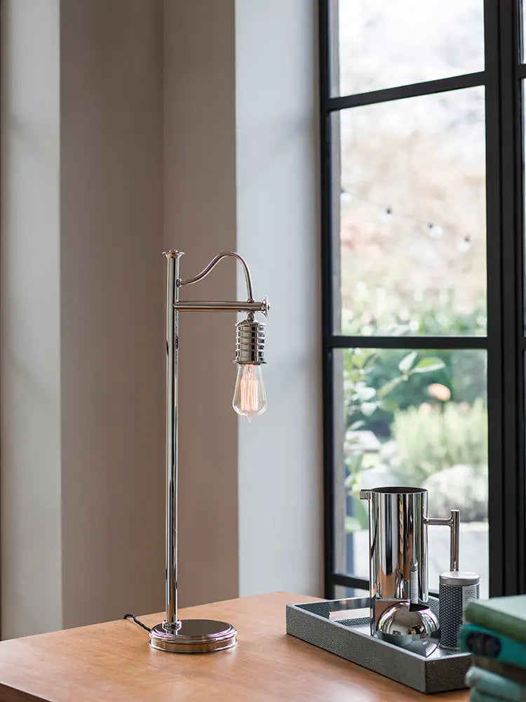 Douille Table Lamp - Polished Nickel Elstead Lighting