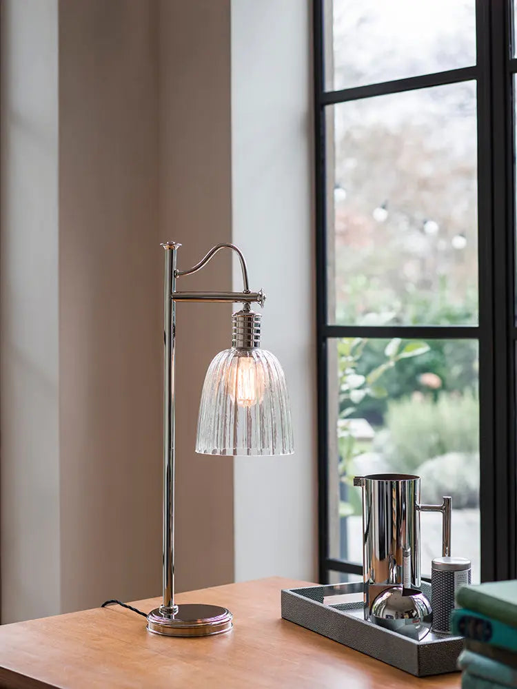 Douille Table Lamp - Polished Nickel Elstead Lighting