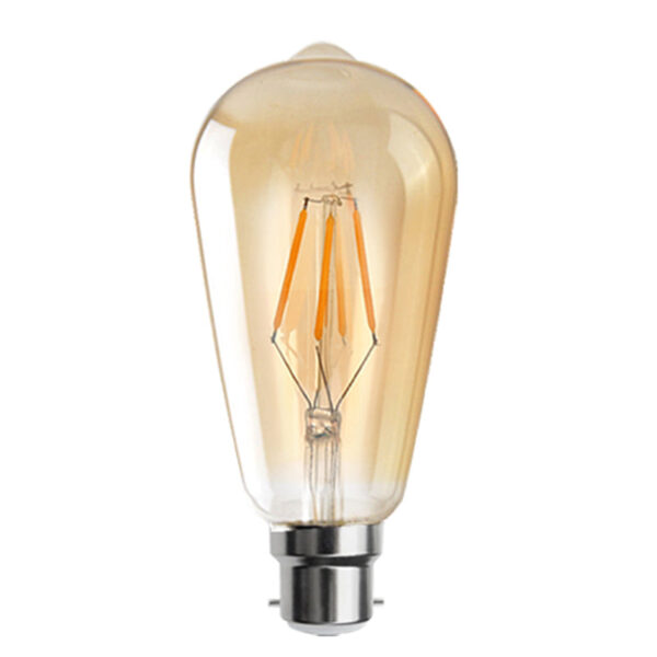 Illuminate Your Space with E22 4W Dimmable Retro Filament LED Bulbs